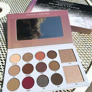 Morphe x Manny Mua Glam Palette Eyeshadow Highlighter New Authentic 14 Shades